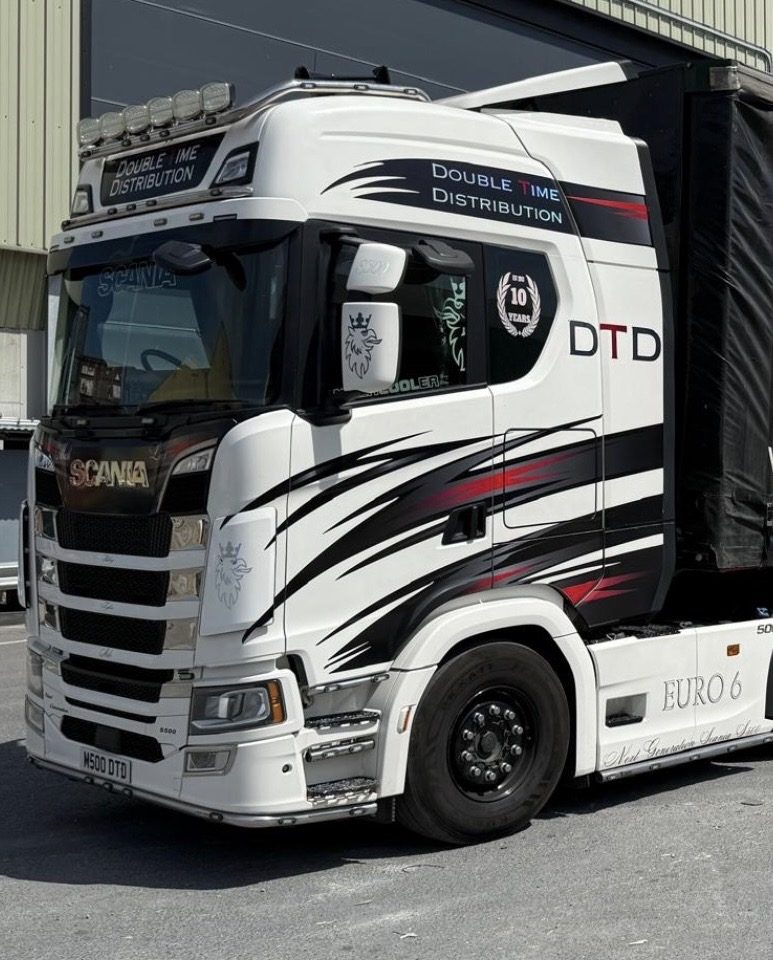 Double Time Distribution Scania S500 Euro 6 demonstrator truck